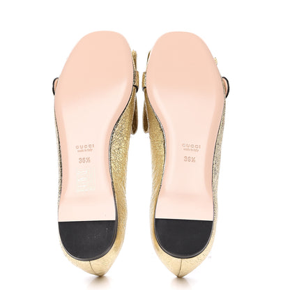 Gucci Galassia GG Marmont Fringe Flats 36.5 Platino 8 of 9