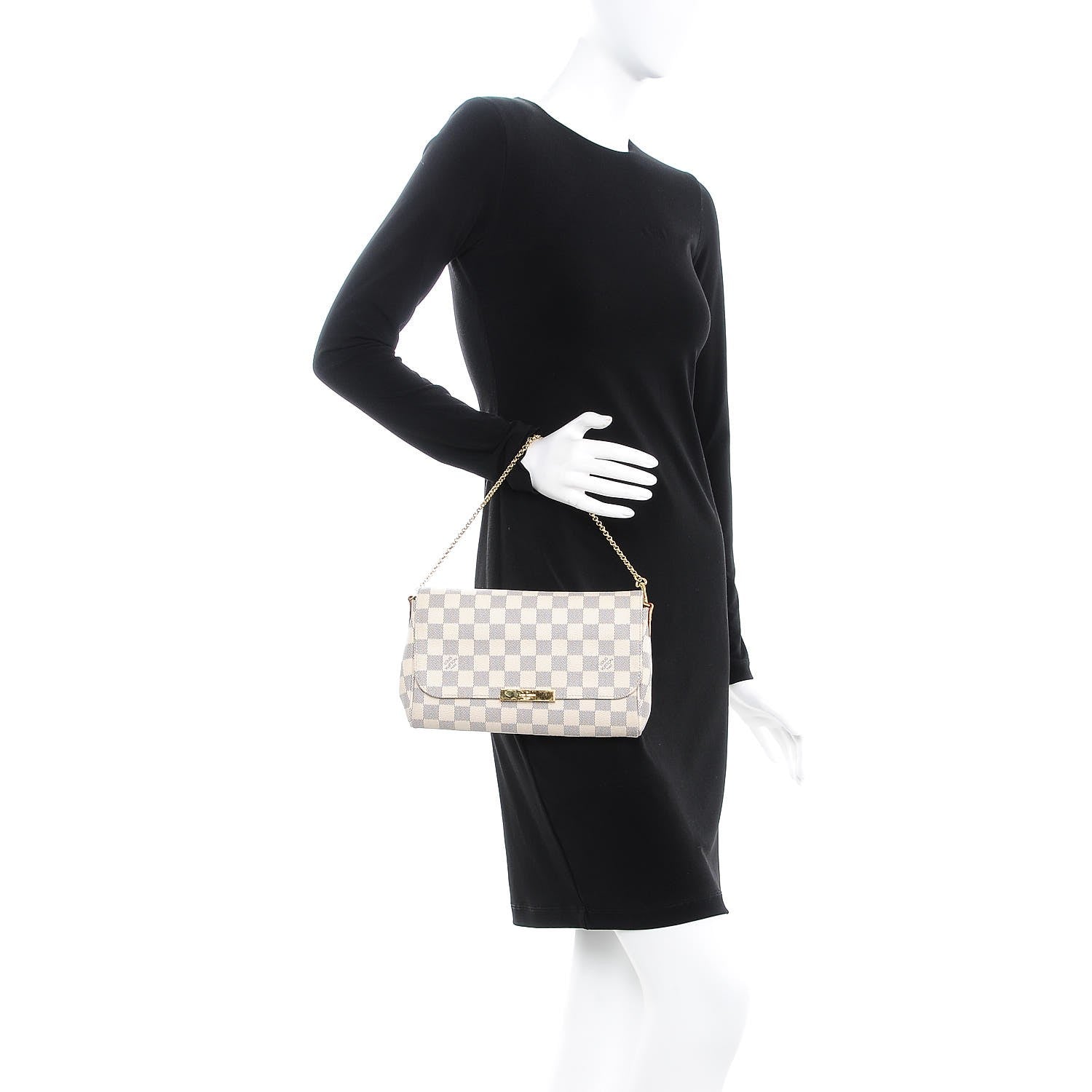 Louis Vuitton Damier Azur Favorite MM 3 of 10