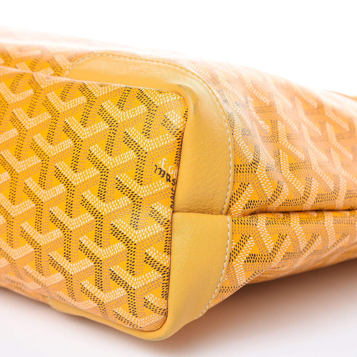 Goyard Goyardine Grenadines Hobo Yellow 9 of 11