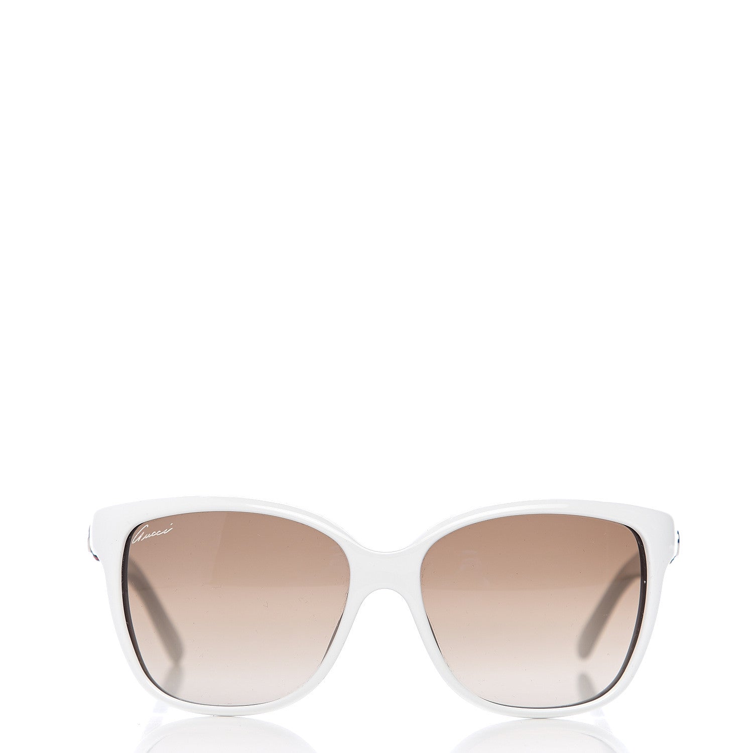 Gucci Round Frame Web Sunglasses GG3645S White 2 of 8