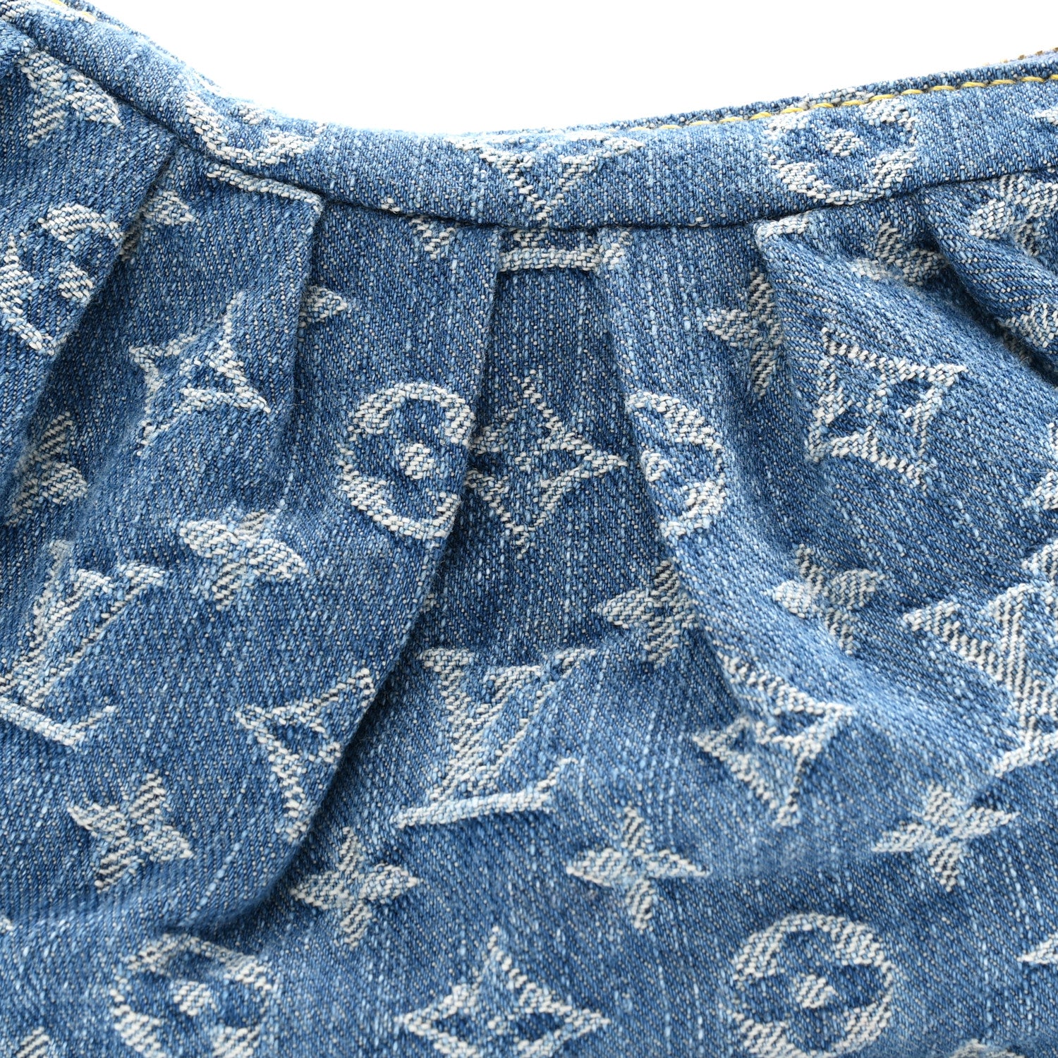 Louis Vuitton Monogram Denim Pochette Valley Blue 7 of 10