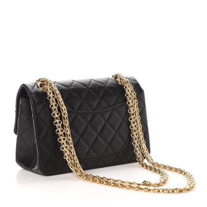 Chanel Aged Calfskin Quilted 2.55 Reissue Mini Flap Black 3 of 11
