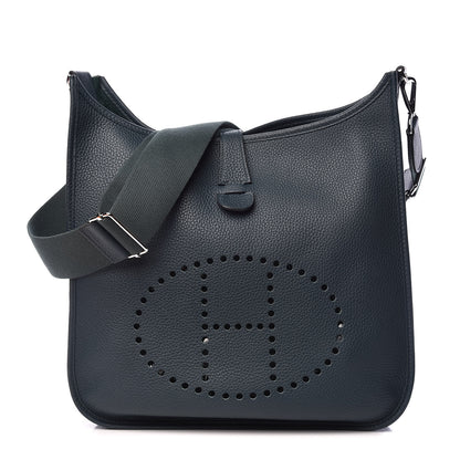 Hermes Taurillon Clemence Evelyne III GM Vert Cypress 1 of 11