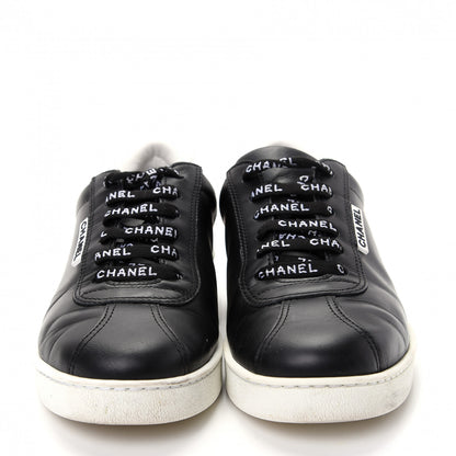 Chanel Calfskin CC Womens Sneakers 38.5 Black 2 of 11