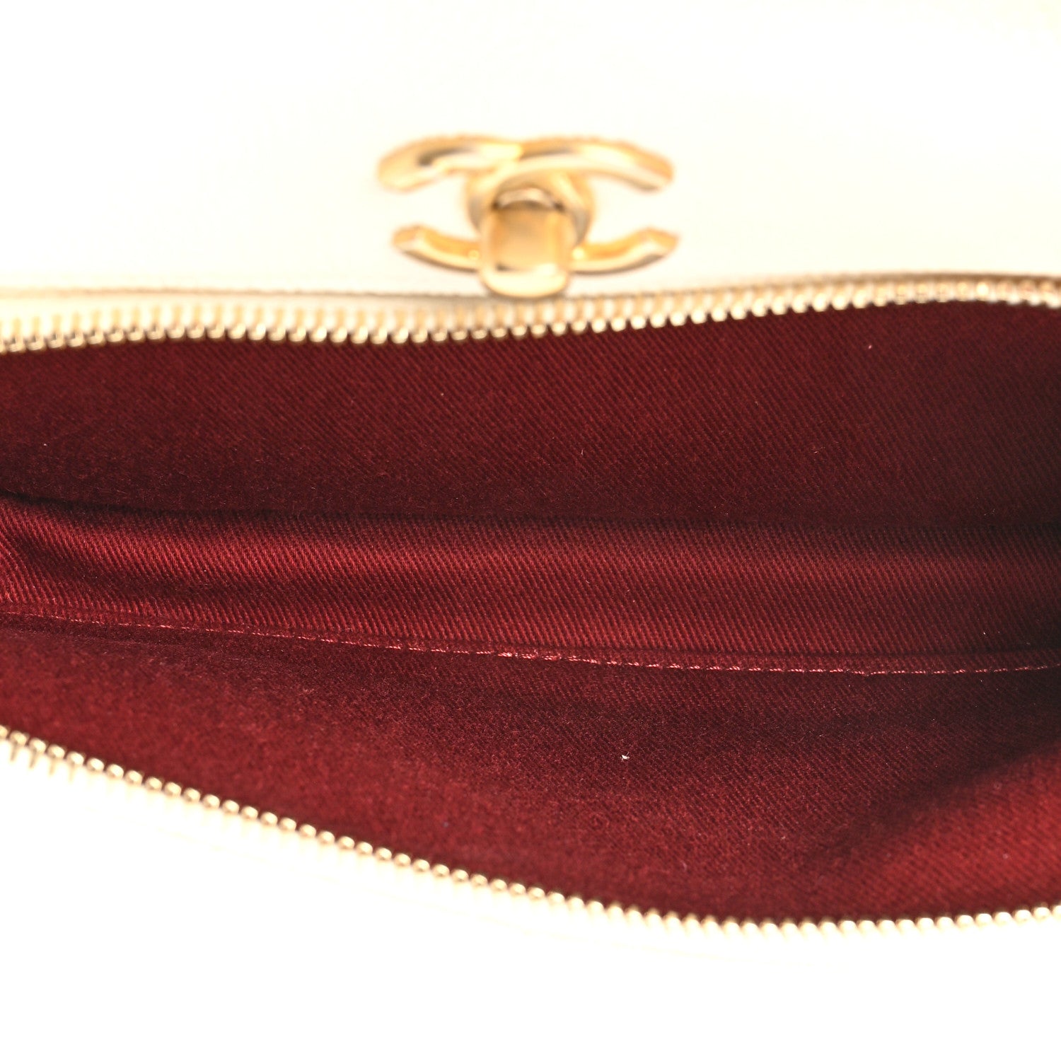 Chanel Caviar Quilted Small Business Affinity Messenger Flap White 6 of 12