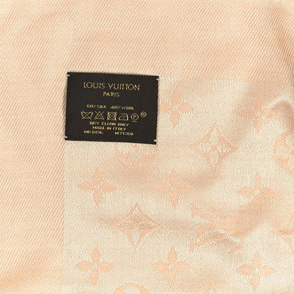 Louis Vuitton Silk Wool Monogram Shawl Dune 3 of 3