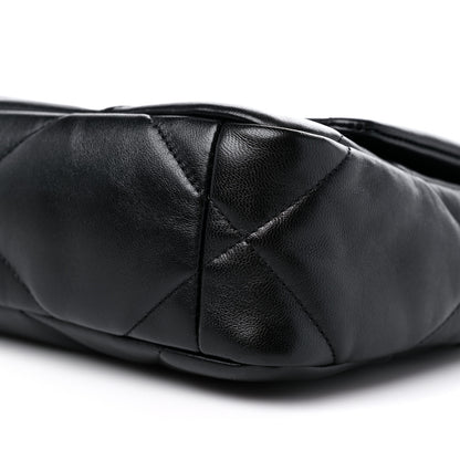 Chanel Lambskin Quilted Medium Chanel 19 Flap Black 9 of 10