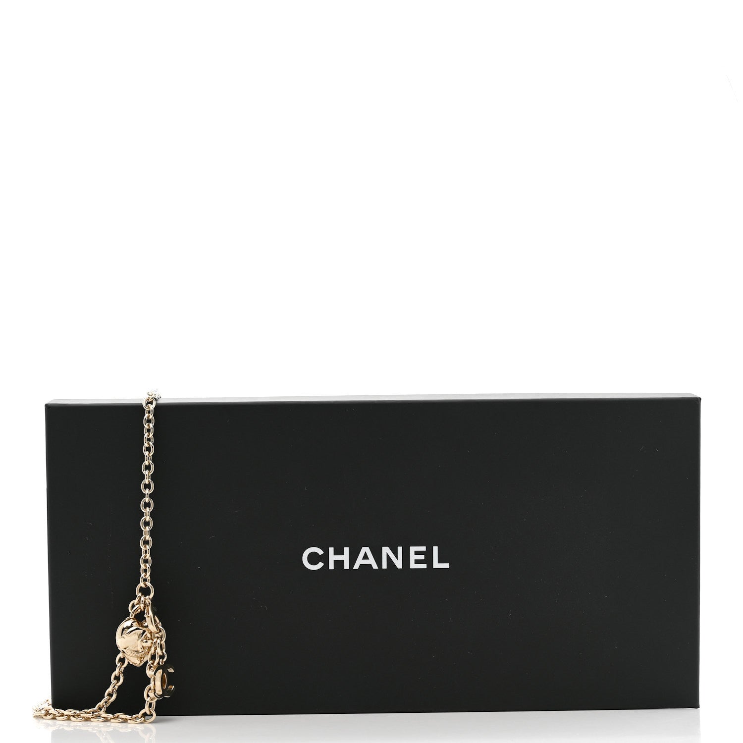 Chanel Metal Chain CC Heart Turnlock Belt Gold 5 of 5