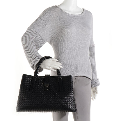 Bottega Veneta Nappa Intrecciato Roma Tote Nero Black 2 of 8