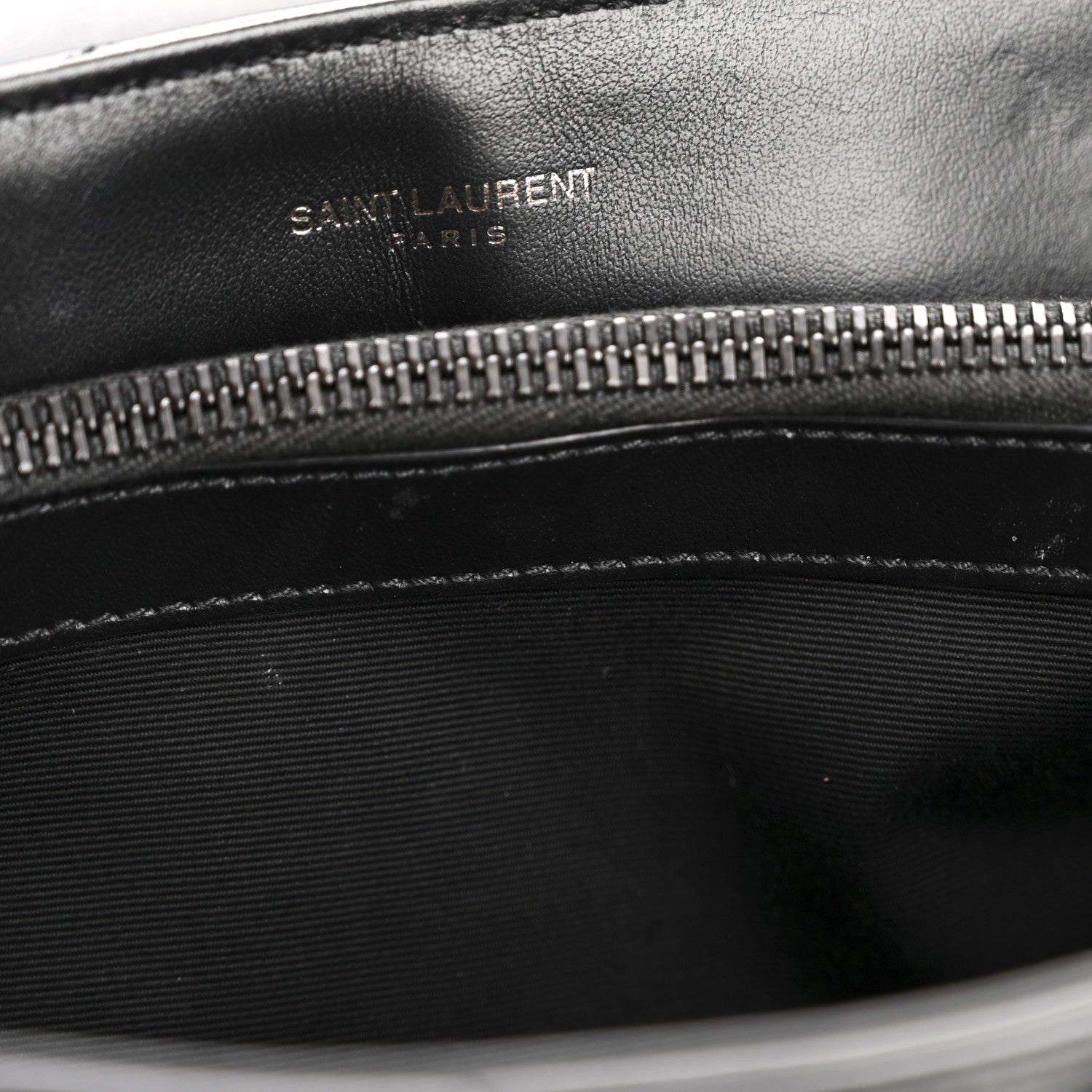 Saint Laurent Calfskin Y Quilted Monogram Monochrome Small Loulou