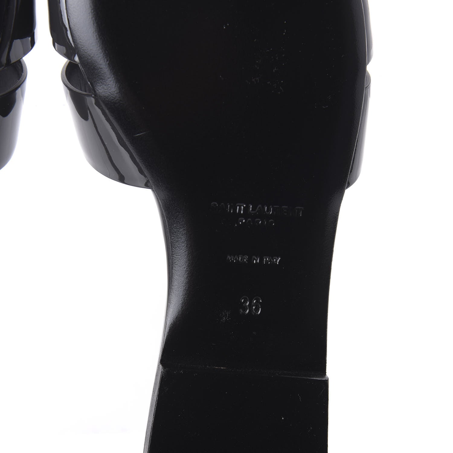 Saint Laurent Vitello Vernice Nu Pied 05 Sandal 36 Fog 6 of 10