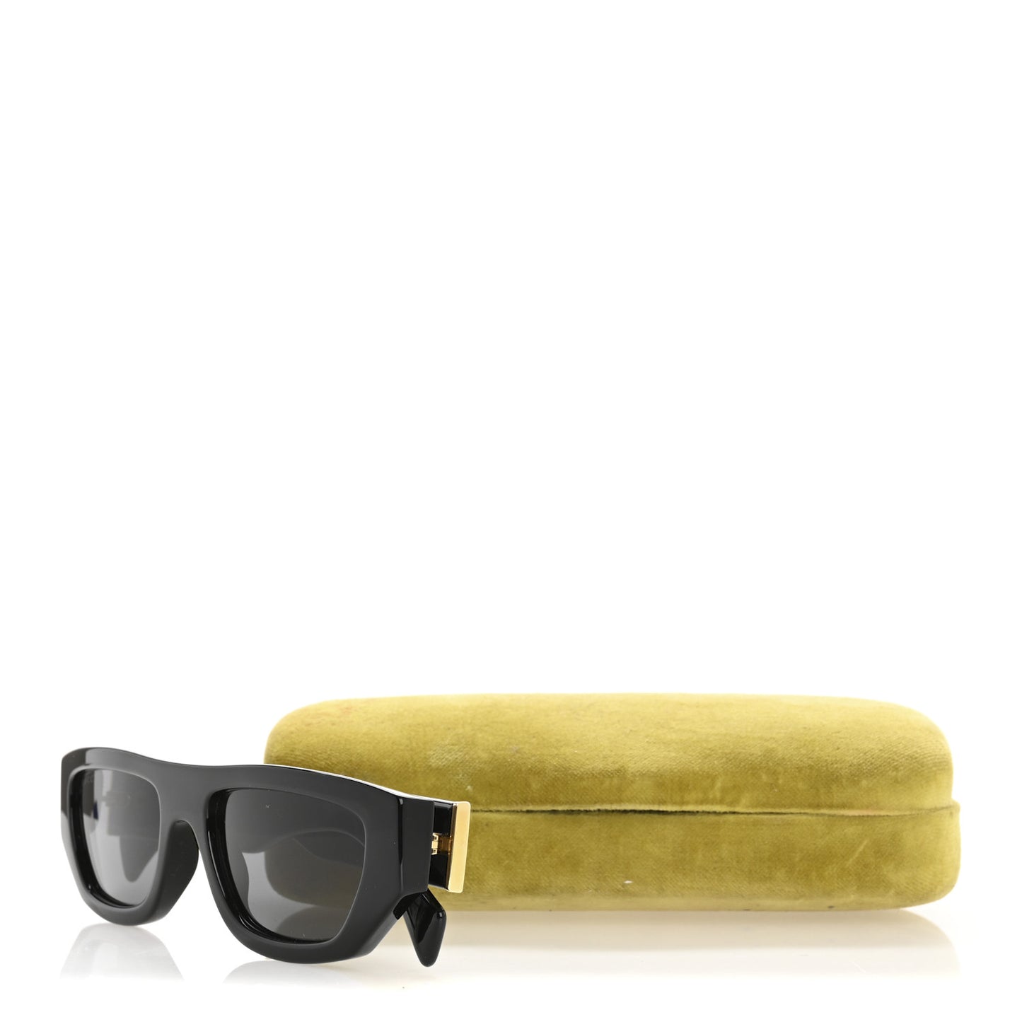 Acetate Rectangle Frame Sunglasses GG1134S Black