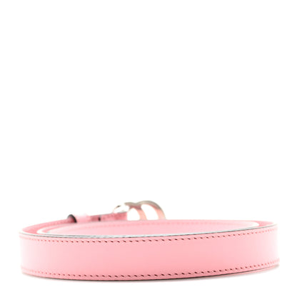 Gucci Moon Calfskin Palladium Double G Belt 75 30 Wild Rose 2 of 4