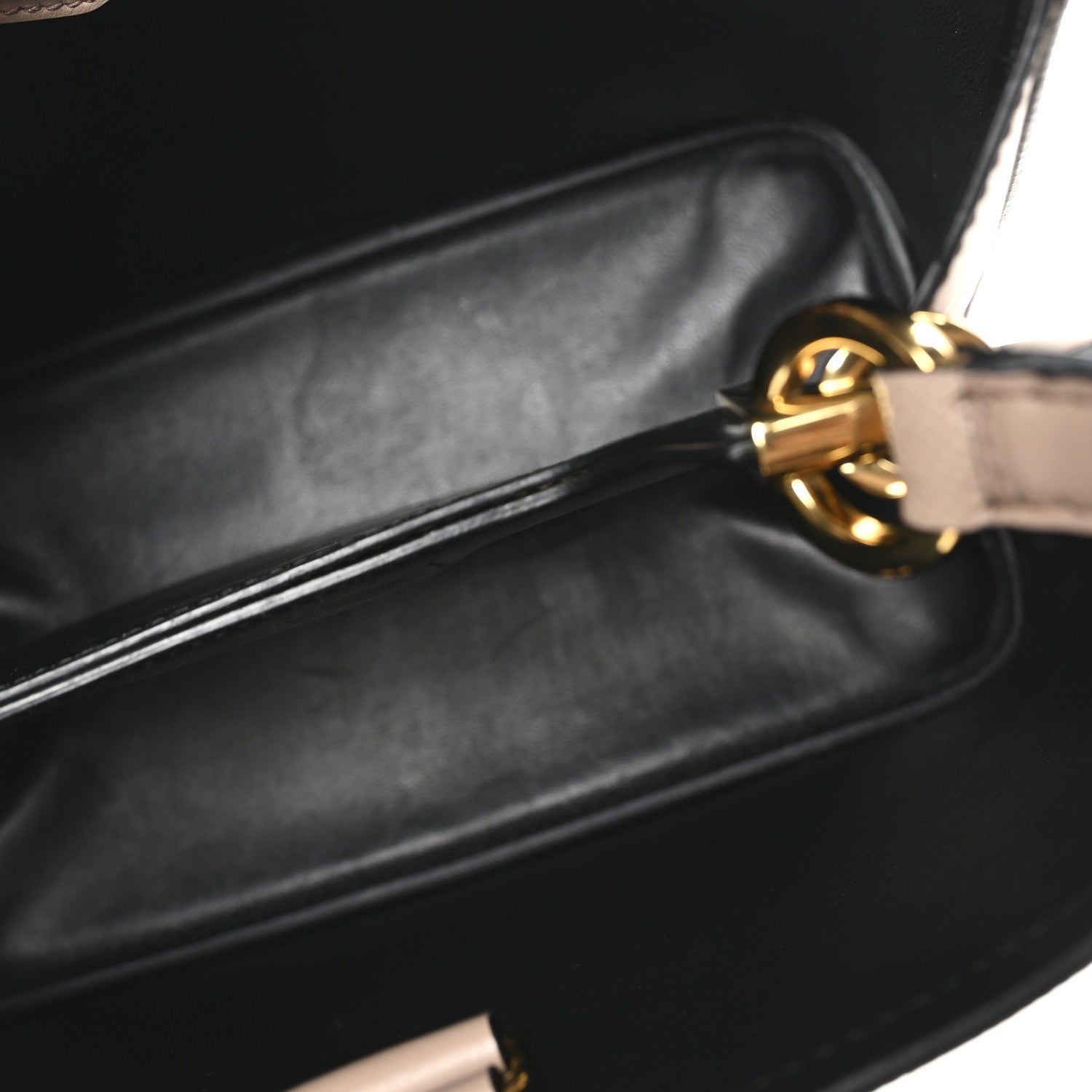 Prada Saffiano Cuir Medium Panier Bucket Bag Cipria Black 4 of 8