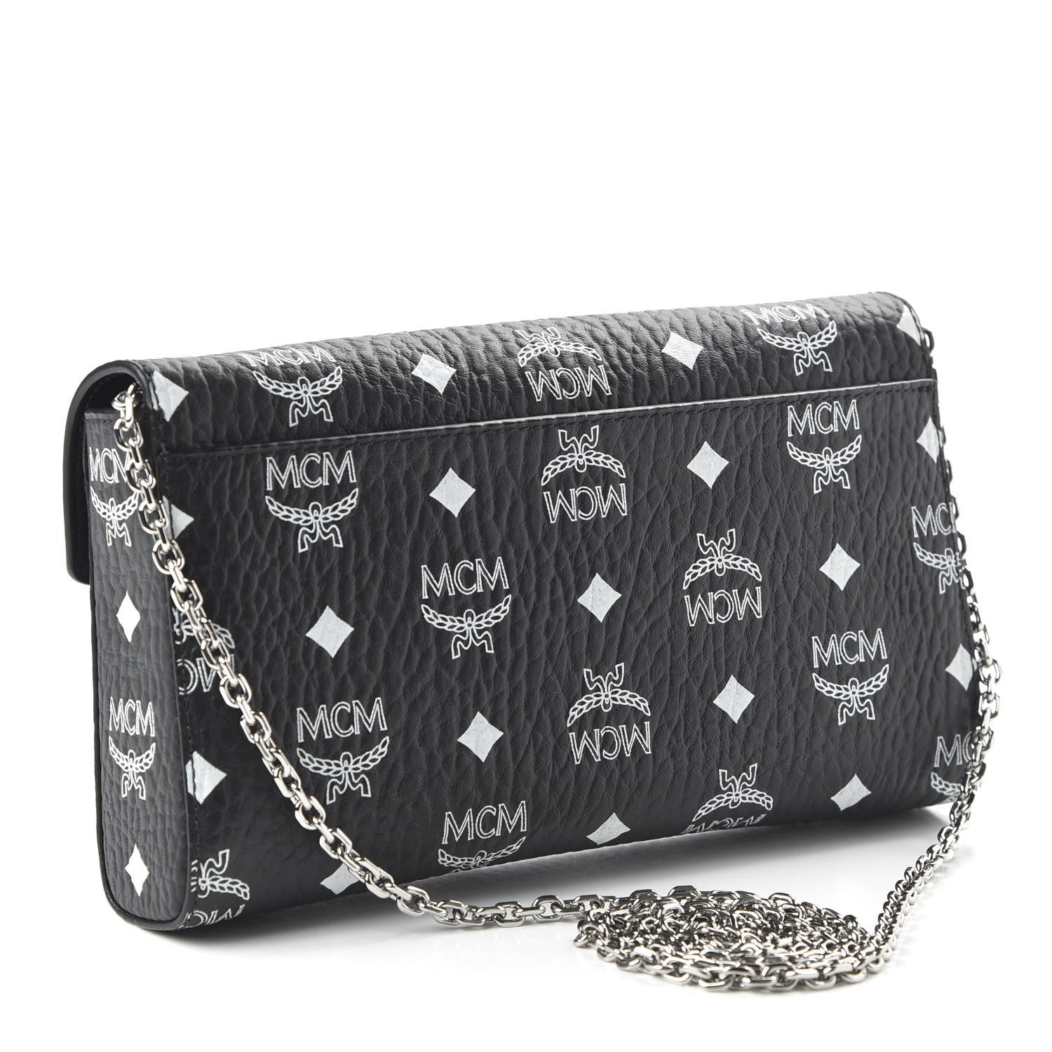 MCM Visetos Monogram Medium Millie Crossbody Bag Black 3 of 9