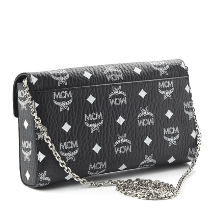 MCM Visetos Monogram Medium Millie Crossbody Bag Black 3 of 9