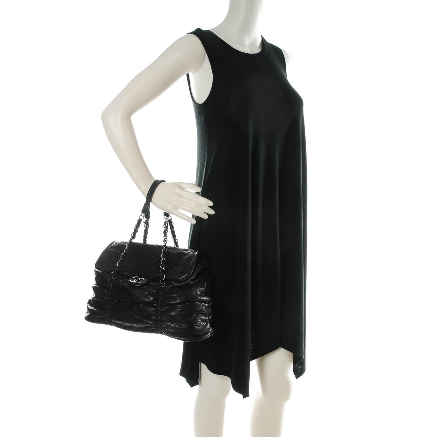 Lambskin Quilted Sharpei Flap Black