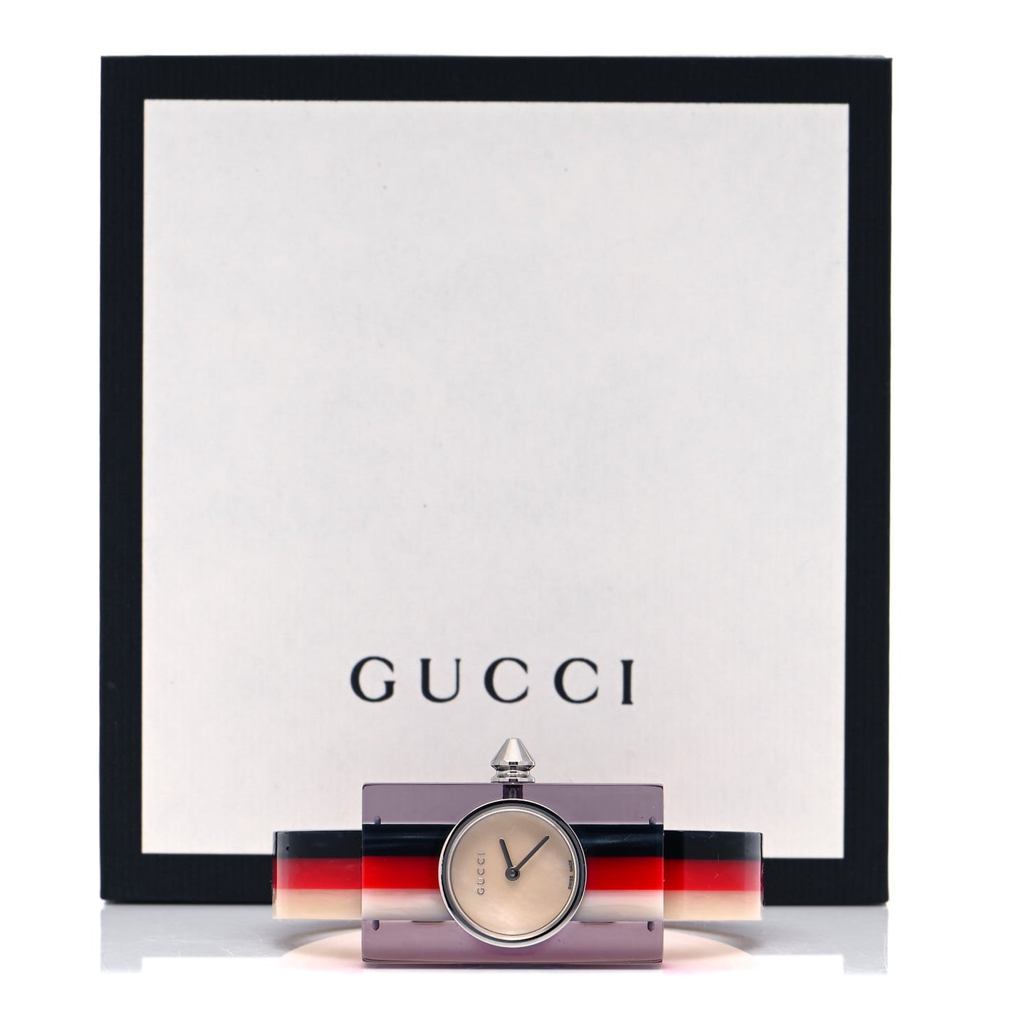 Stainless Steel Plexiglass Mother of Pearl 24mm Quartz Watch
