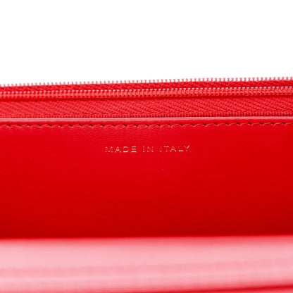 Chanel Lambskin Plexiglass Quilted Coco Love Wallet On Chain WOC Red 8 of 12