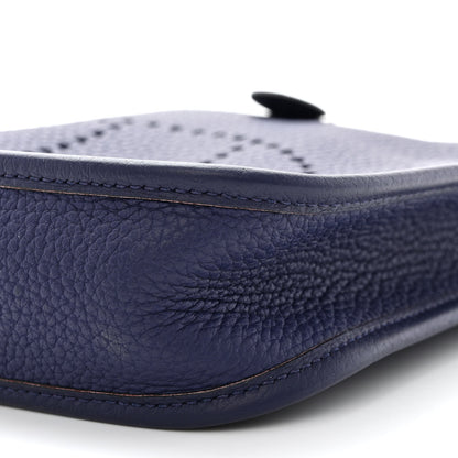 Hermes Taurillon Clemence Amazone Evelyne TPM Bleu Encre 10 of 11