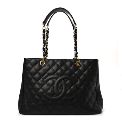 Chanel Caviar Quilted Grand Shopping Tote GST Black 1 of 7