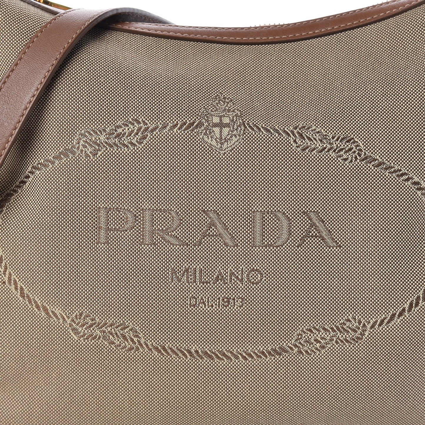 Jacquard Logo Small Flat Messenger Bag Corda Brandy