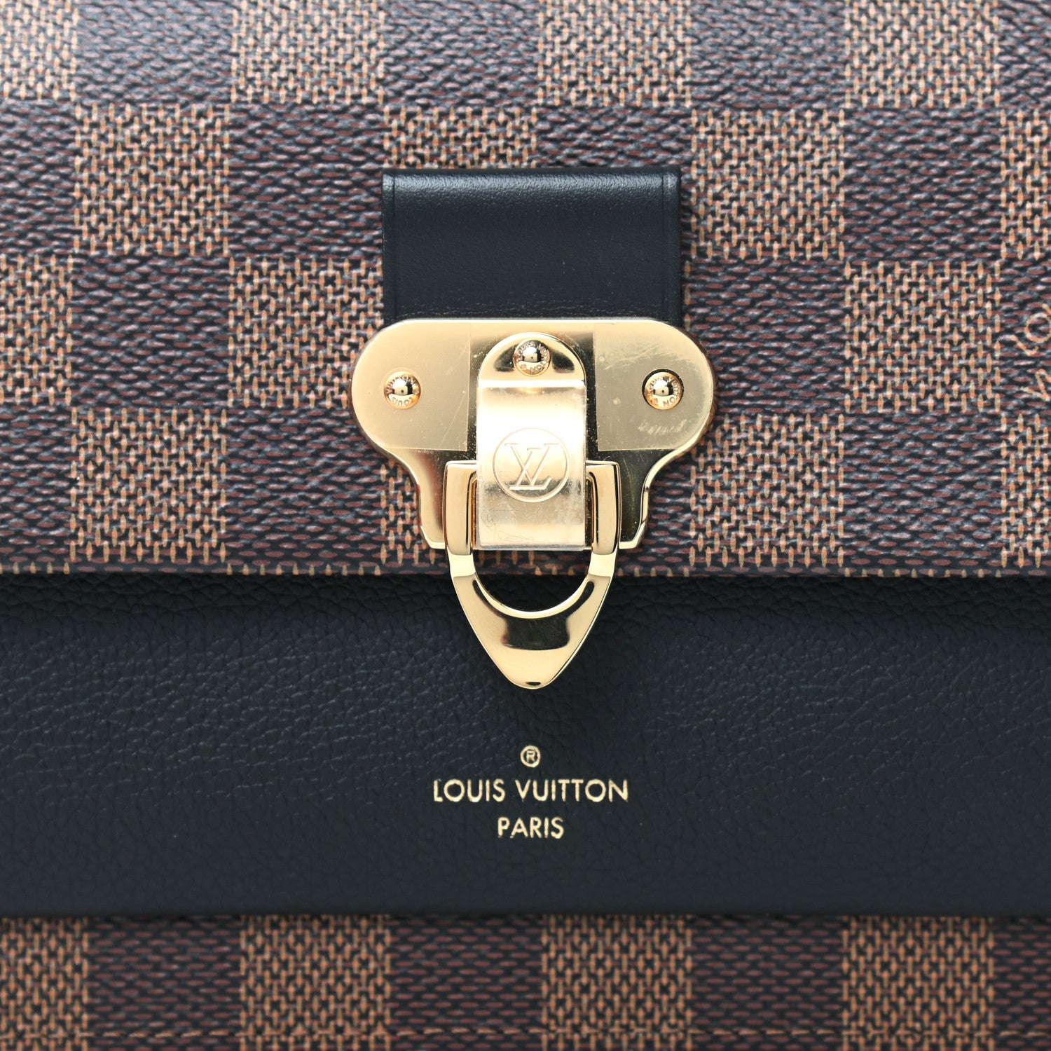 Louis Vuitton Damier Ebene Vavin Chain Wallet Black 11 of 12