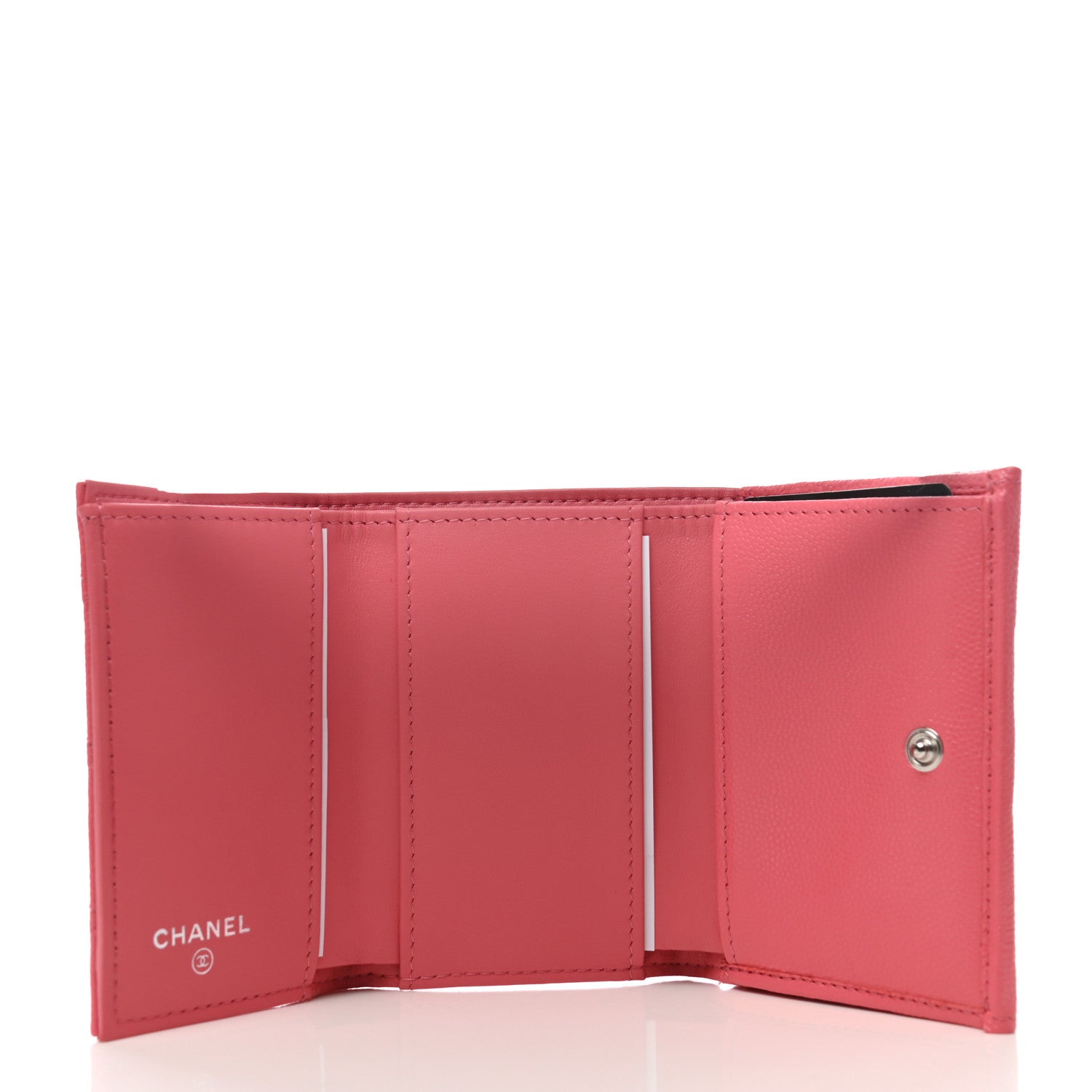 Chanel Caviar Quilted Incognito Compact Flap Wallet Pink 5 of 8