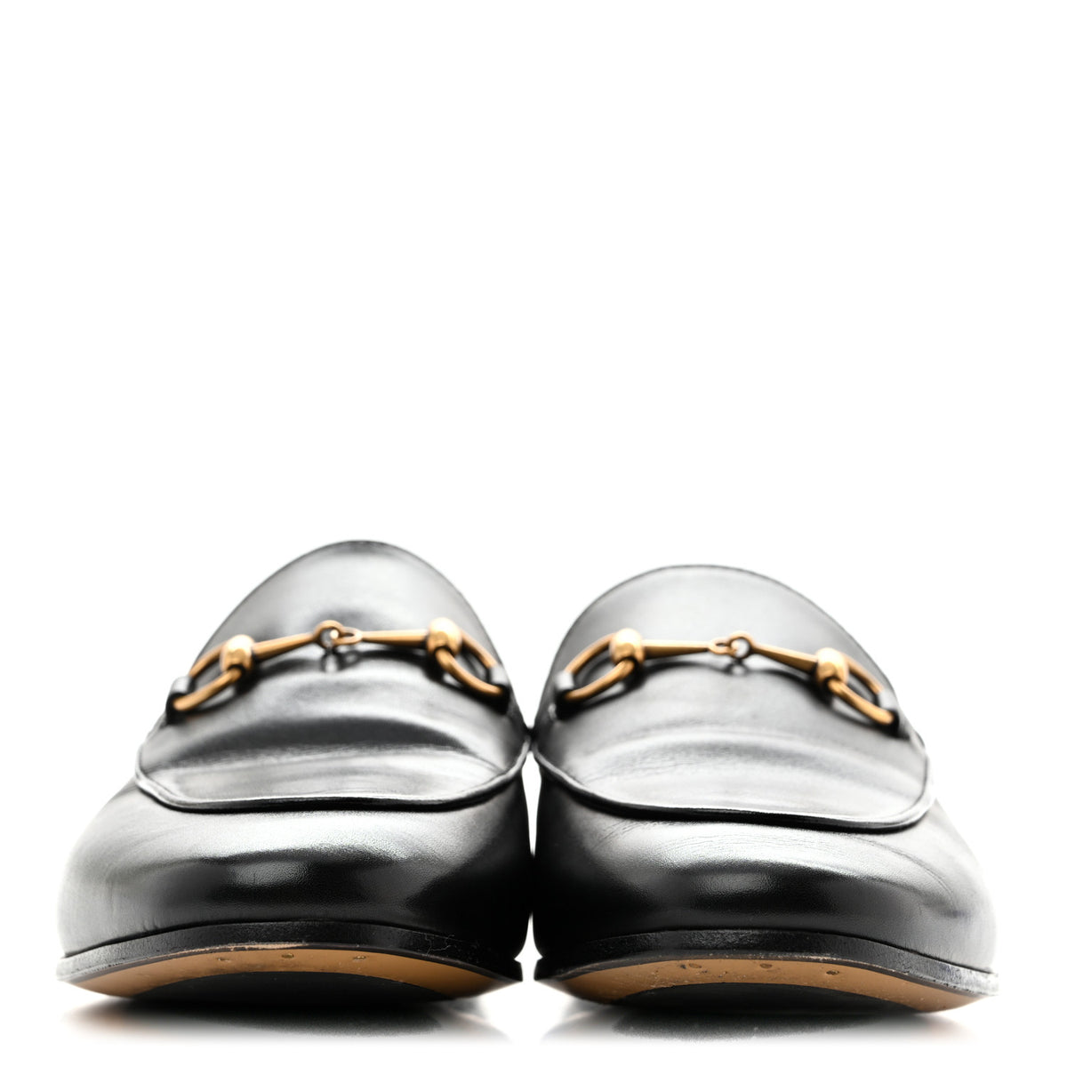 Gucci Calfskin Womens Jordaan Loafers 39 Black 3 of 11
