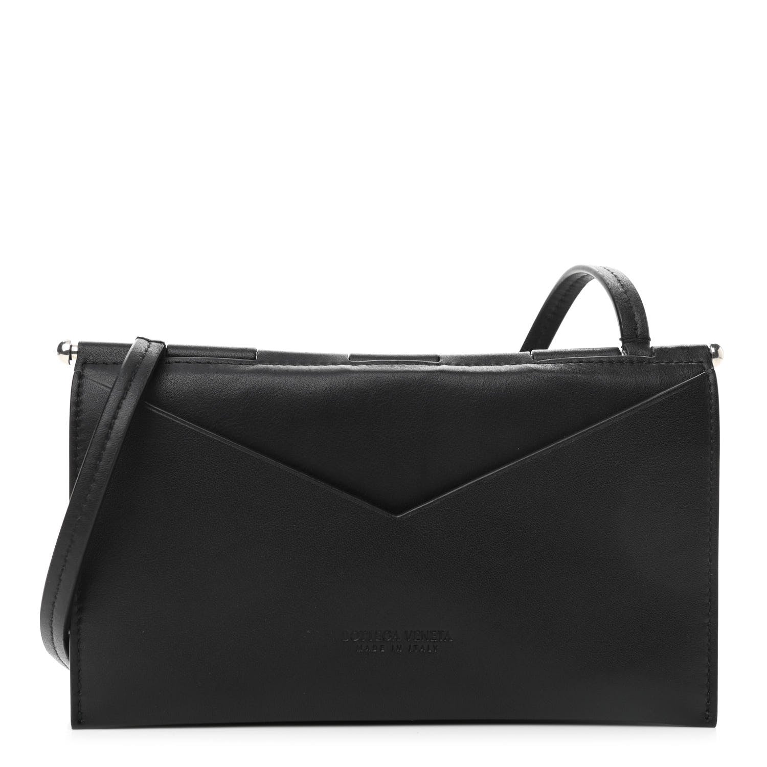 Bottega Veneta Calfskin Crossbody Bag Black 1 of 10
