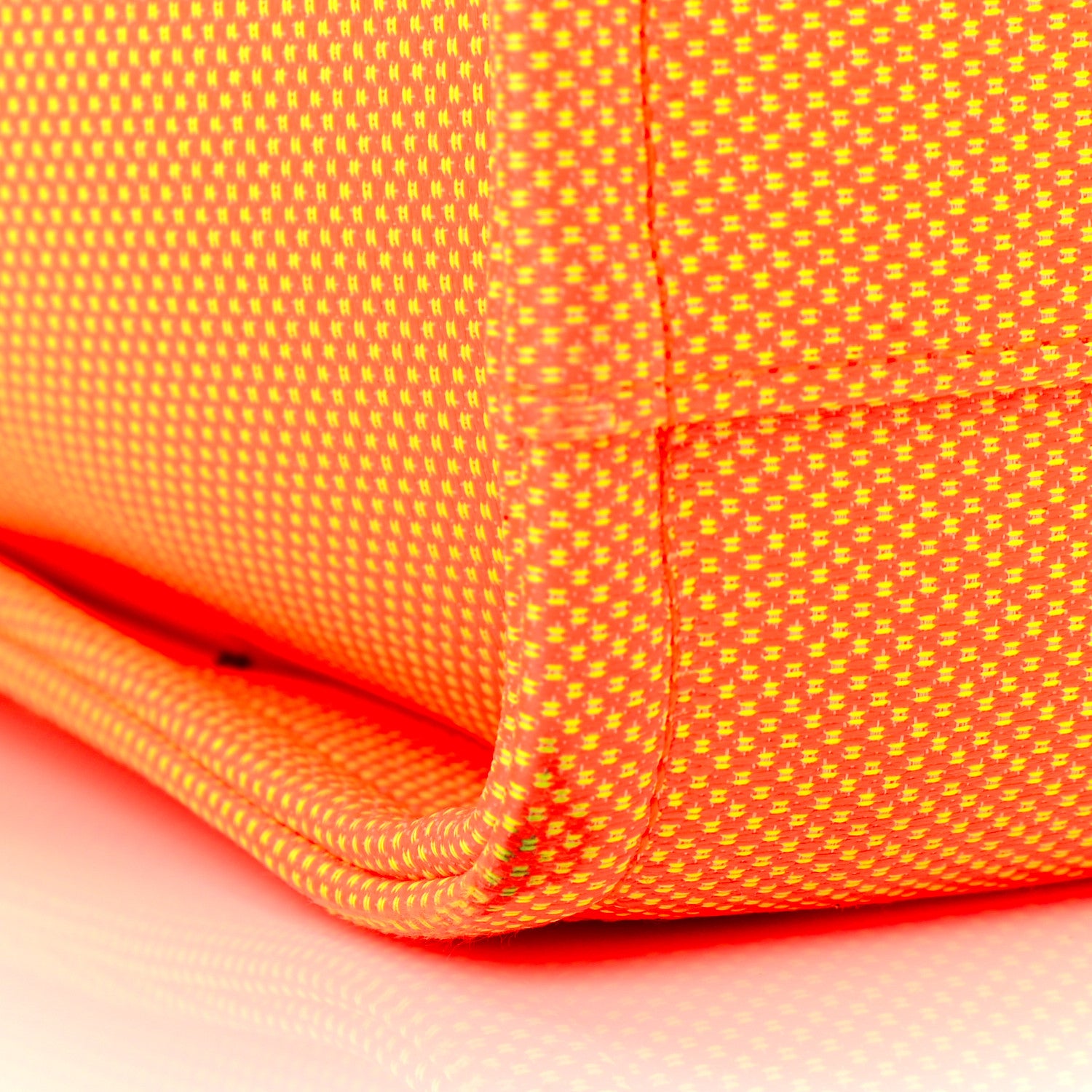 Chanel Mixed Fibers Calfskin Small Deauville Tote Orange Yellow 12 of 13