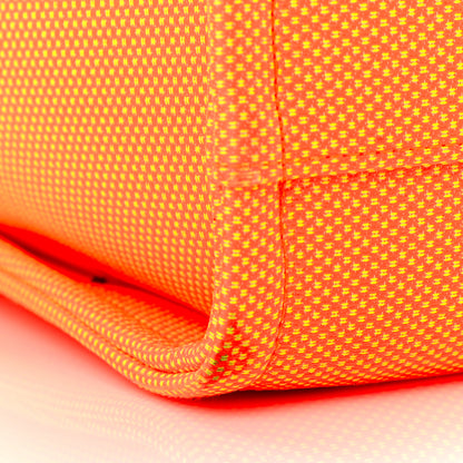 Chanel Mixed Fibers Calfskin Small Deauville Tote Orange Yellow 12 of 13