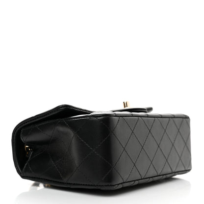 Chanel Lambskin Quilted Mini Rectangular Flap Black 4 of 11