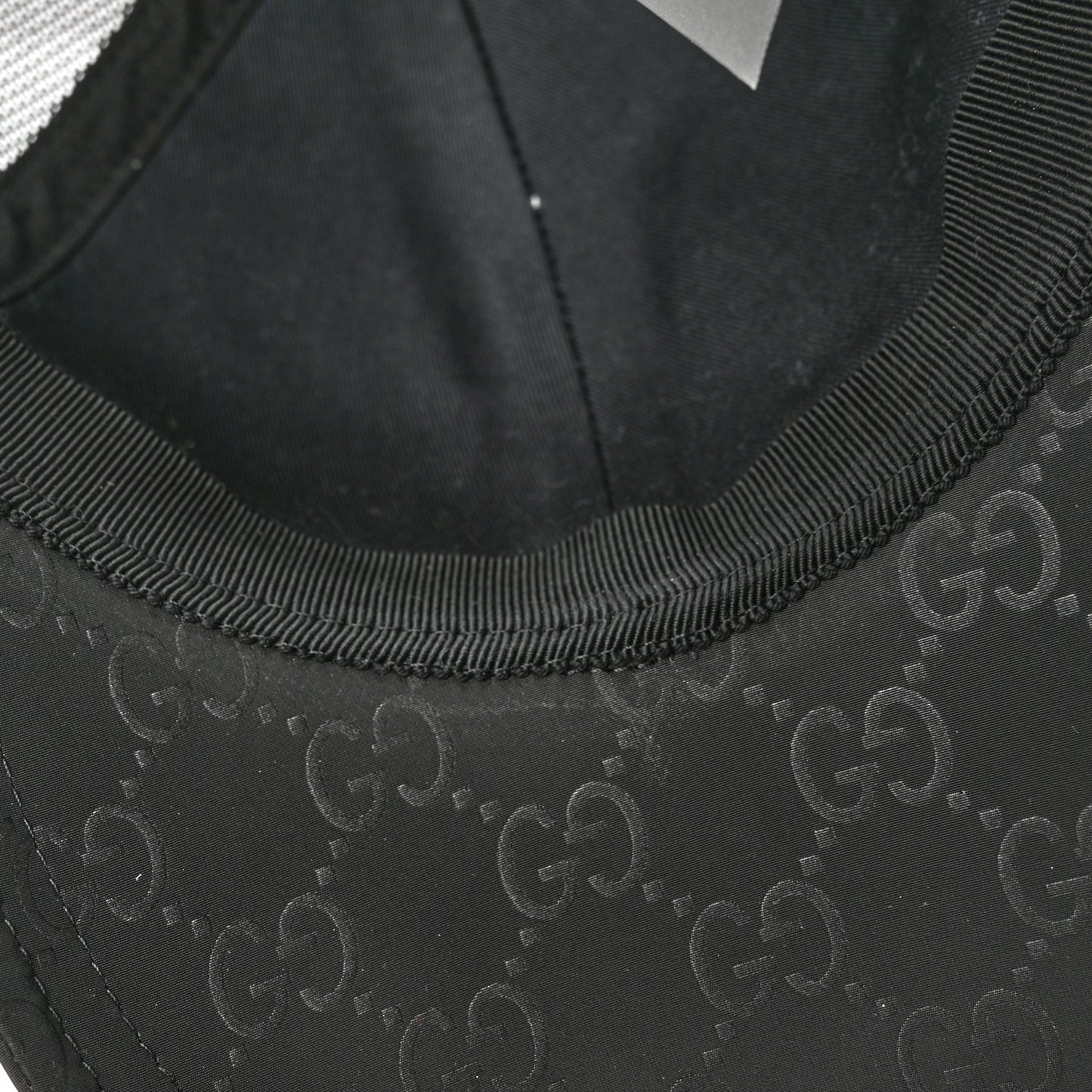 Nylon Monogram Baseball Hat L Black
