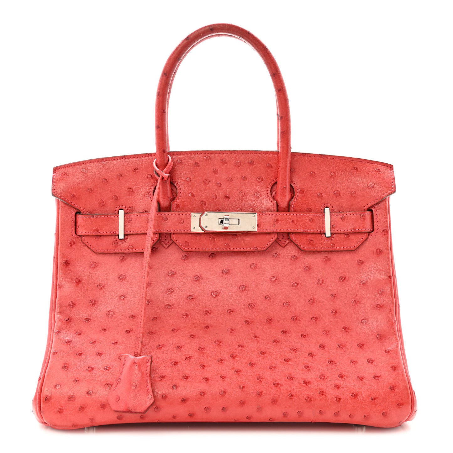 Ostrich Birkin 30 Rouge Vif