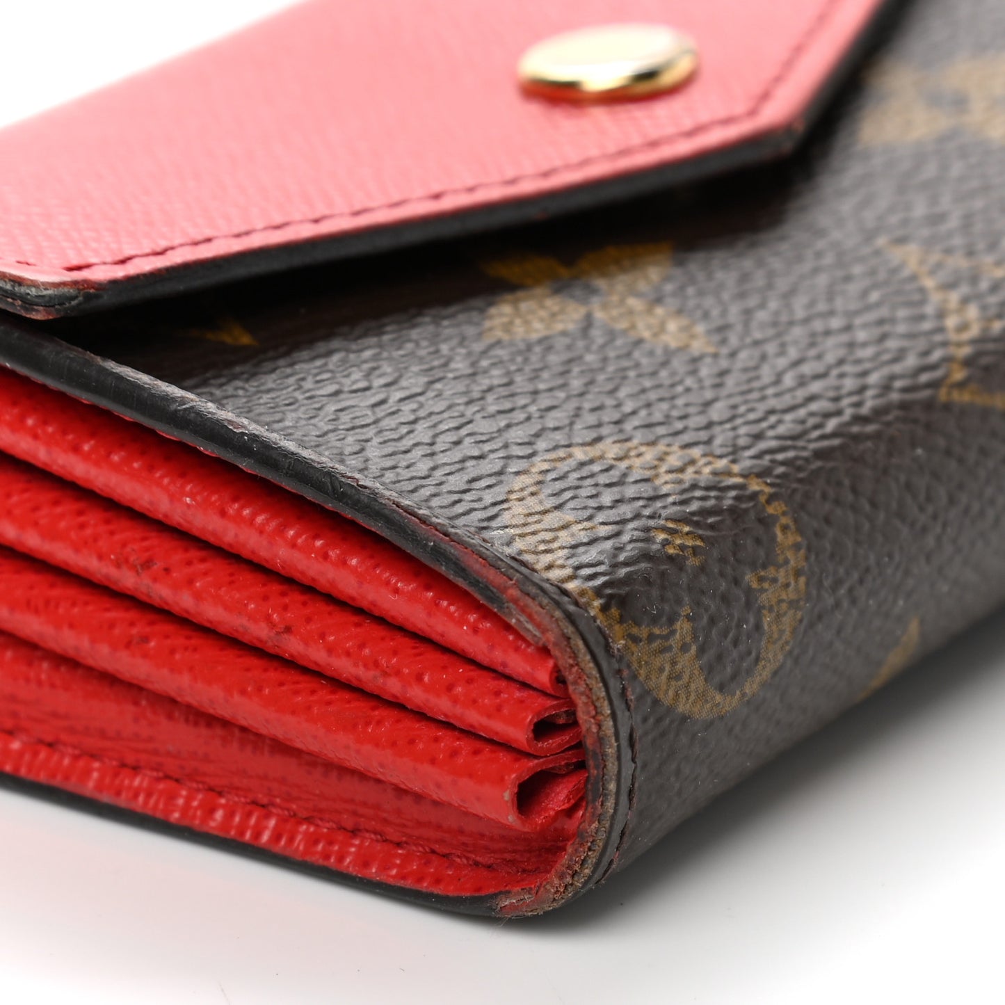 Monogram Sarah Multicartes Coquelicot