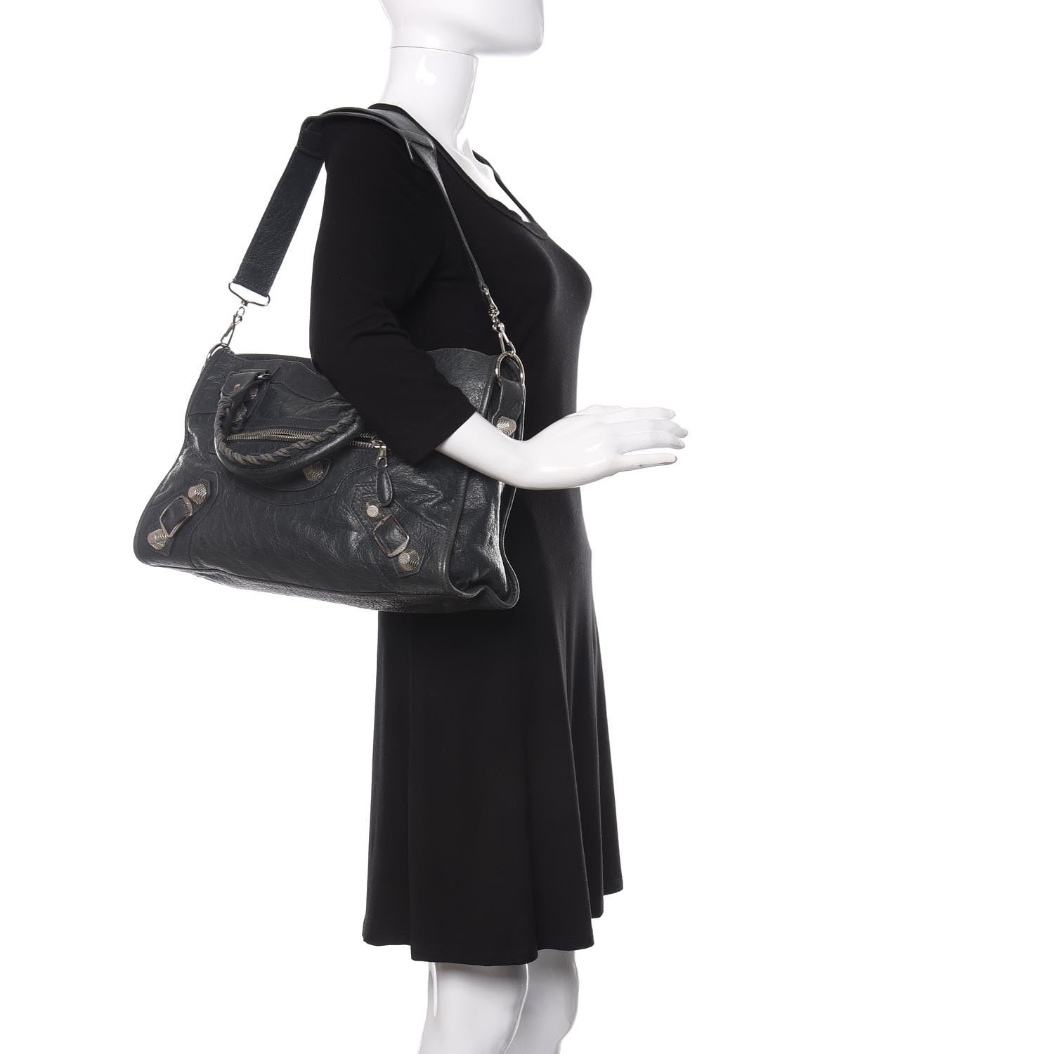 Balenciaga Agneau Giant 21 Silver Hardware City Anthracite 2 of 9