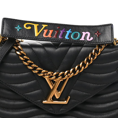 Louis Vuitton Calfskin New Wave Chain MM Black 7 of 9