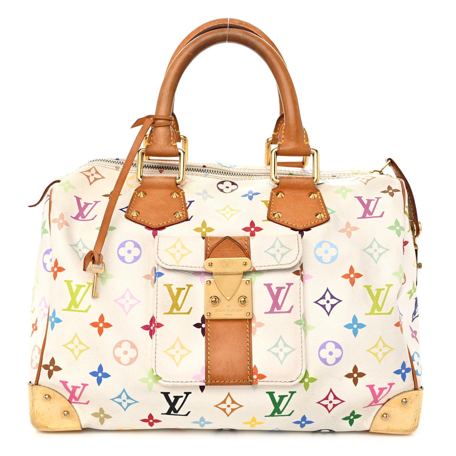 Louis Vuitton Monogram Multicolor Speedy 30 White 1 of 9