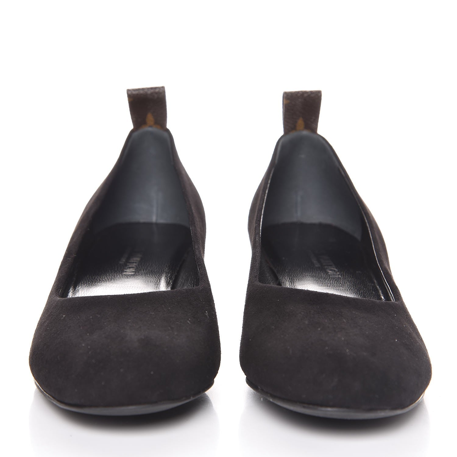 Louis Vuitton Suede Uniformes Pump 37.5 Black 3 of 9