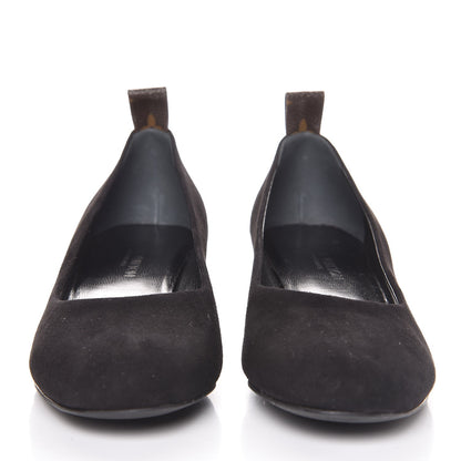 Louis Vuitton Suede Uniformes Pump 37.5 Black 3 of 9