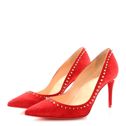 Christian Louboutin Veau Velours Anjalina 85 Pumps 35.5 Loubi 4 of 9
