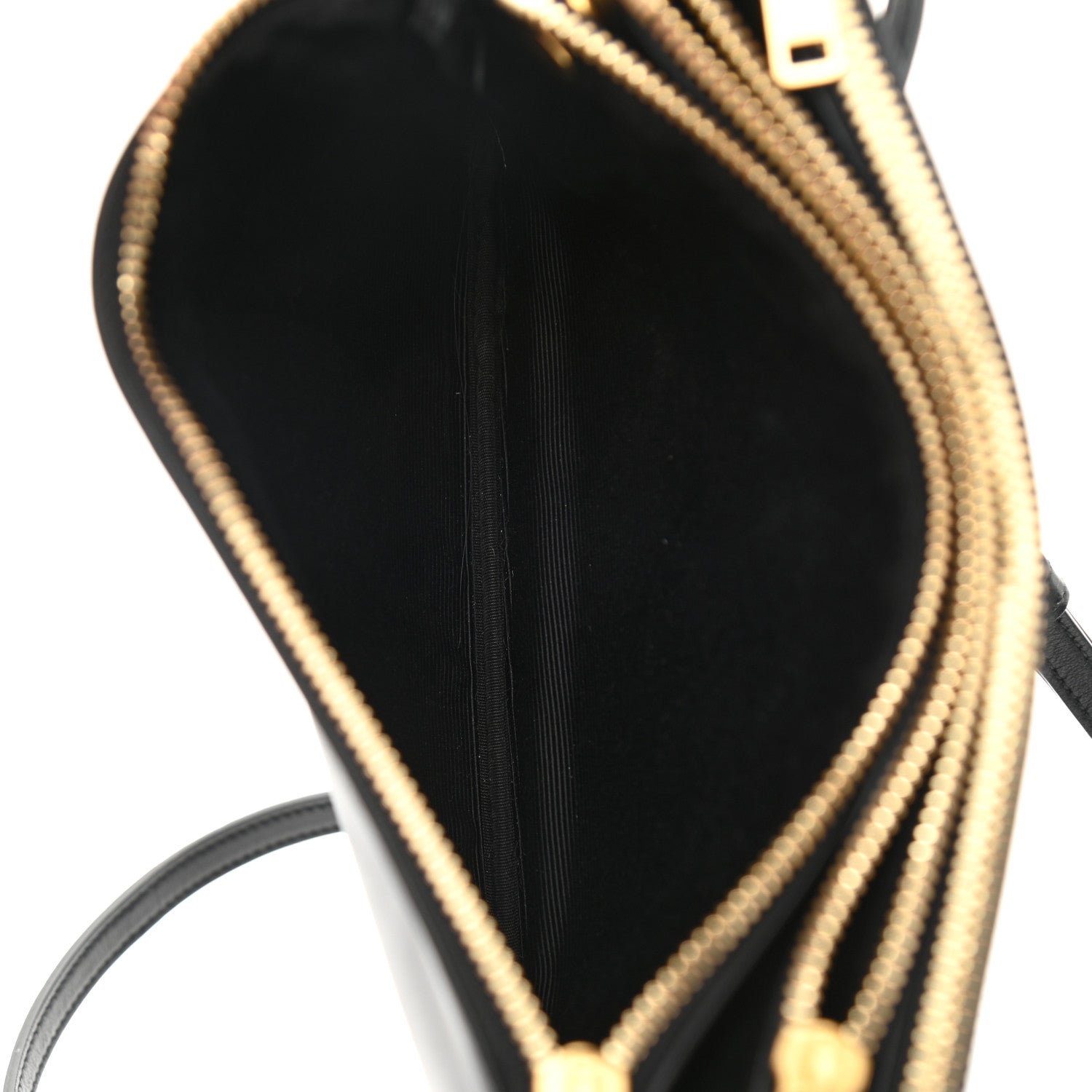 Celine Lambskin Small Trio Crossbody Bag Black 6 of 9