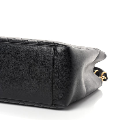Chanel Caviar Quilted Grand Shopping Tote GST Black 9 of 10