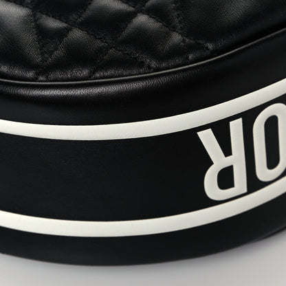 Christian Dior Lambskin Cannage Medium Dior Vibe Hobo Bag Black 10 of 12