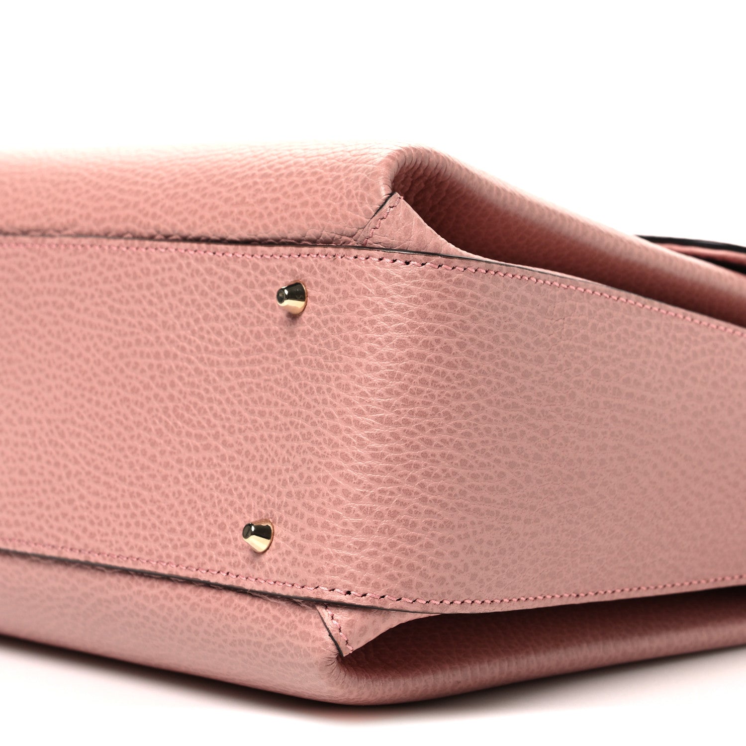 Gucci Dollar Calfskin Medium Interlocking G Top Handle Shoulder Bag Soft Pink 10 of 11