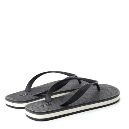 Louis Vuitton Rubber Mens Molitor Thong Sandals 7 Black 4 of 8