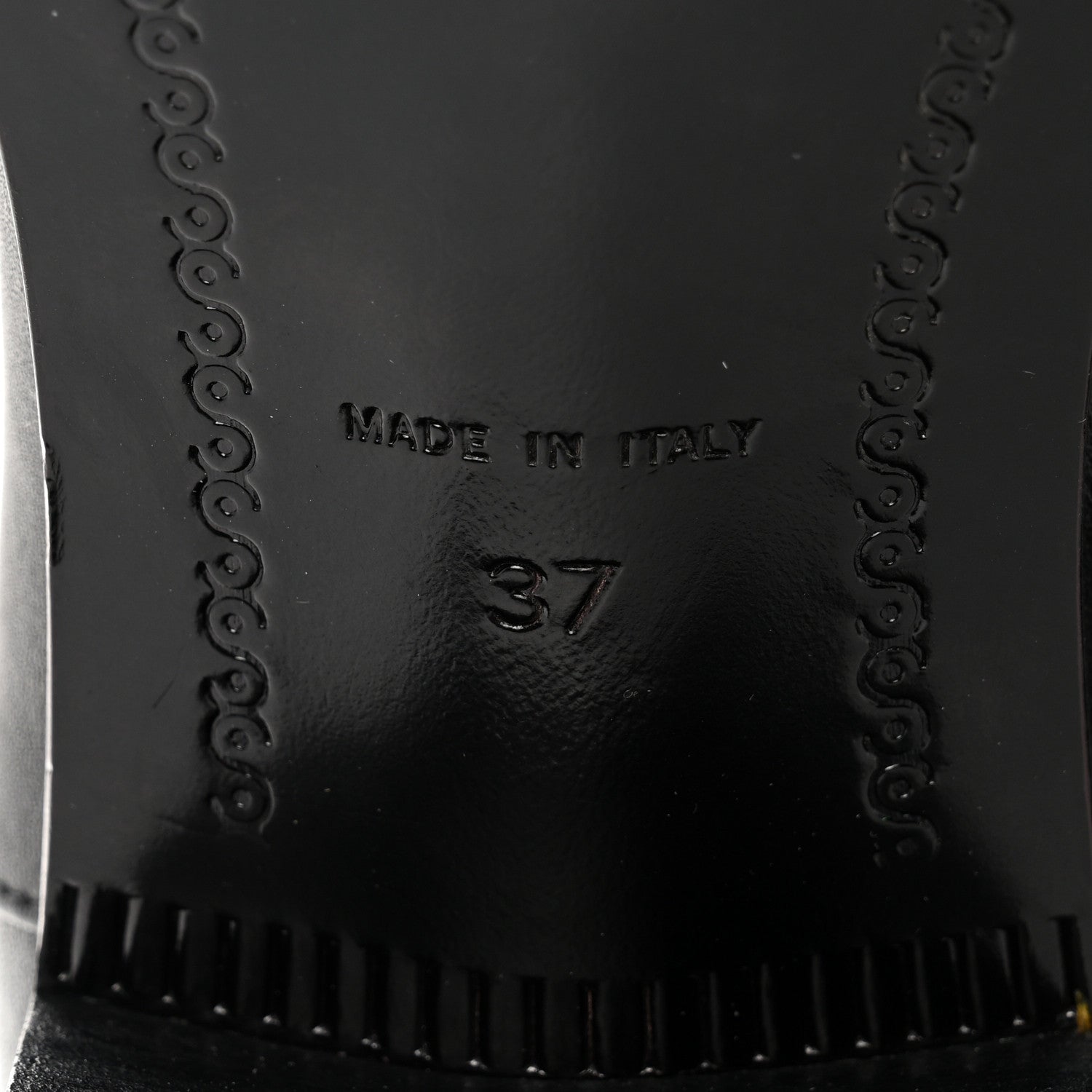 Chanel Calfskin CC Logo Mid Calf Boots 37 Grey Black 8 of 10