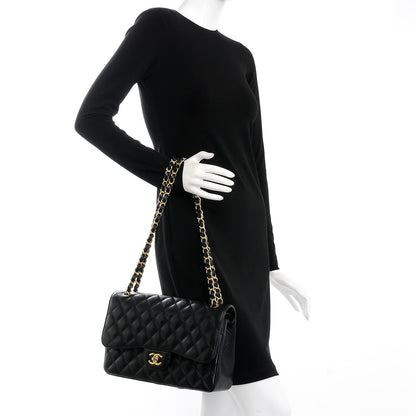 Chanel Caviar Quilted Jumbo Double Flap Black 3 of 9
