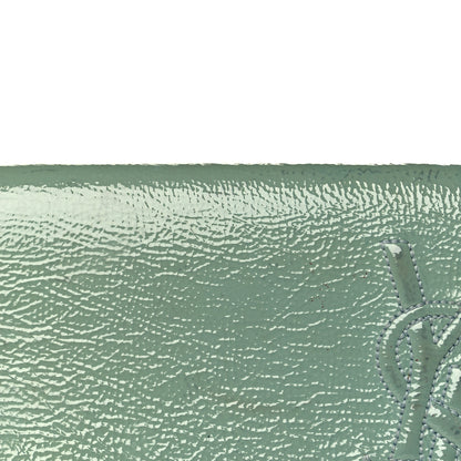 Saint Laurent Textured Patent Monogram Large Belle De Jour Clutch Turquoise 11 of 15
